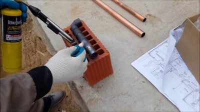 How to solder a brass radiator correctly
