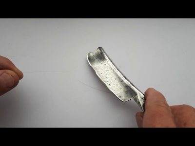 Как заточить бритву с помощью фольги