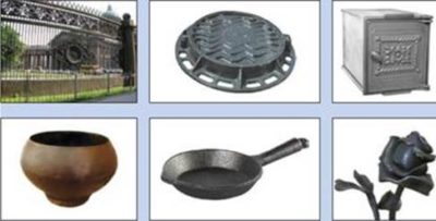 what are steel and cast iron
