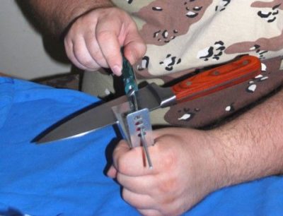 how to sharpen a hunting knife