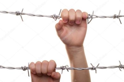 How many kilograms are there in one meter of barbed wire?