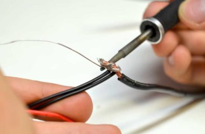 How to solder heavy gauge wires