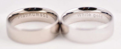 How to distinguish white gold from fake