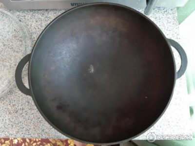 What to do if the cast iron cauldron is rusty